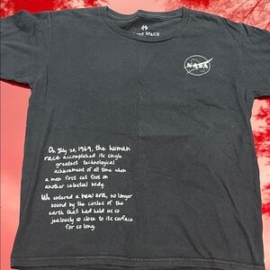 NASA Black Short Sleeve Kids Tee